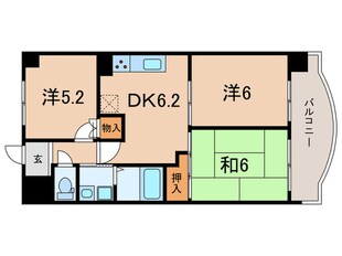 ロイヤルコーポ加古川の物件間取画像